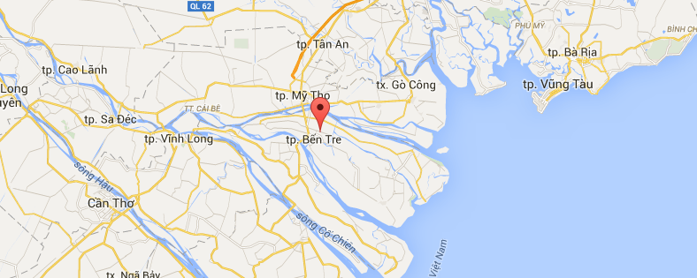 Bến Tre (Delta du Mékong)
Image: Google Map
